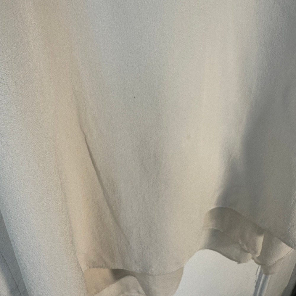 Eileen Fisher Silk Tank Top Ivory Layered High Low XL Minimalist Quiet Luxury - Picture 9 of 11